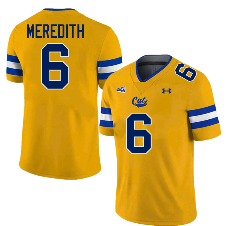 #6 Bryant Meredith Montana State Bobcats Jerseys Football Uniforms Stitched-Navy